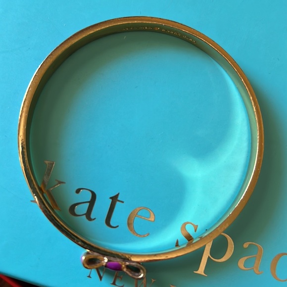 Kate Spade bow purple bangle bracelet with gift box - Picture 5 of 9
